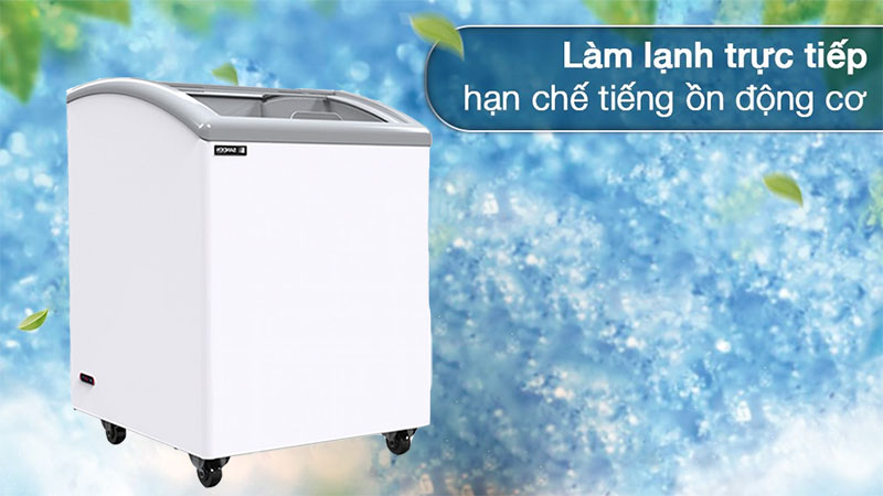 Tủ đông mặt kính cong Sanden SNC-0155 - Hàng chính hãng