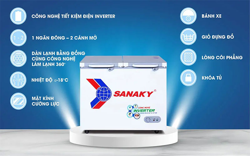 Tủ đông nằm Sanaky VH-2899A4K - Hàng chính hãng