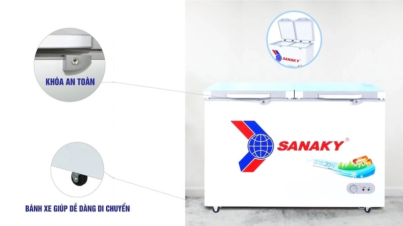Tủ đông nằm Sanaky VH3699A2KD - Hàng chính hãng