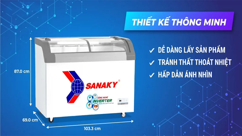 Tủ đông Sanaky VH-3899K3B - Hàng chính hãng