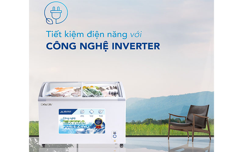 Tủ đông trưng bày Inverter Hòa Phát HSF-AD8280.C1 - Hàng chính hãng