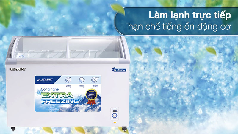 Tủ đông trưng bày Inverter Hòa Phát HSF-AD8357.C1 - Hàng chính hãng