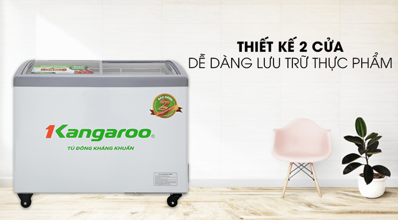 Tủ đông kháng khuẩn Kangaroo KG308C1 - Hàng chính hãng