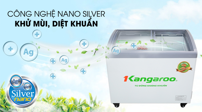 Tủ đông kháng khuẩn Kangaroo KG308C1 - Hàng chính hãng