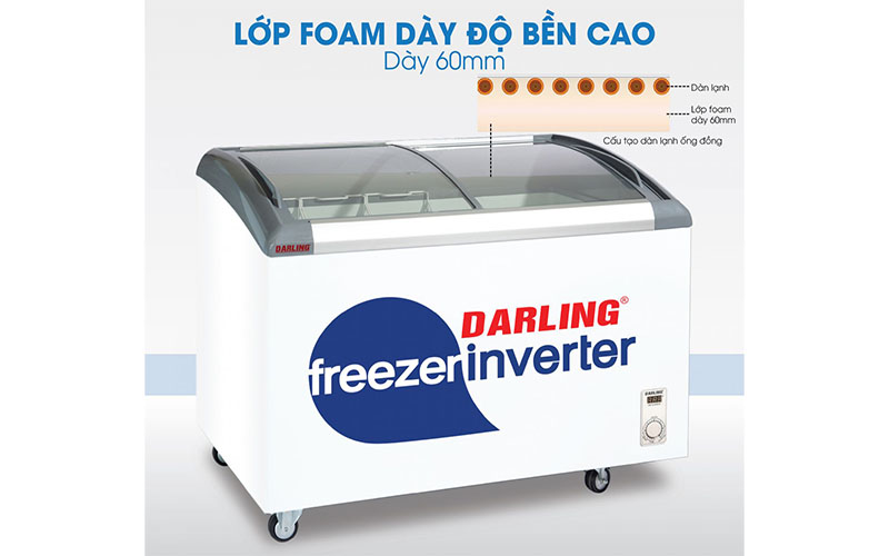 Tủ kem thông minh Inverter Darling DMF-3579AEKI - Hàng chính hãng