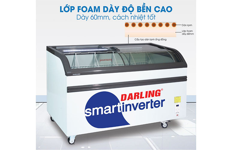 Tủ kem thông minh Inverter Darling DMF-9079ASKI - Hàng chính hãng