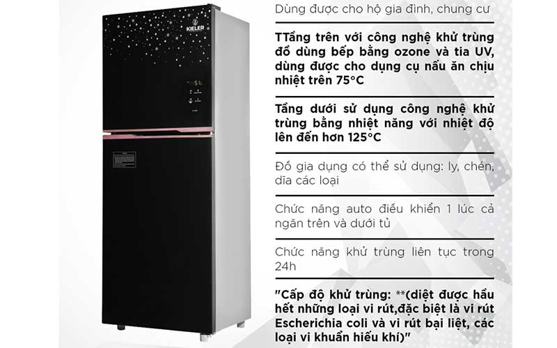 Tủ khử khuẩn chén bát Kieler KL-TC650 - Hàng chính hãng