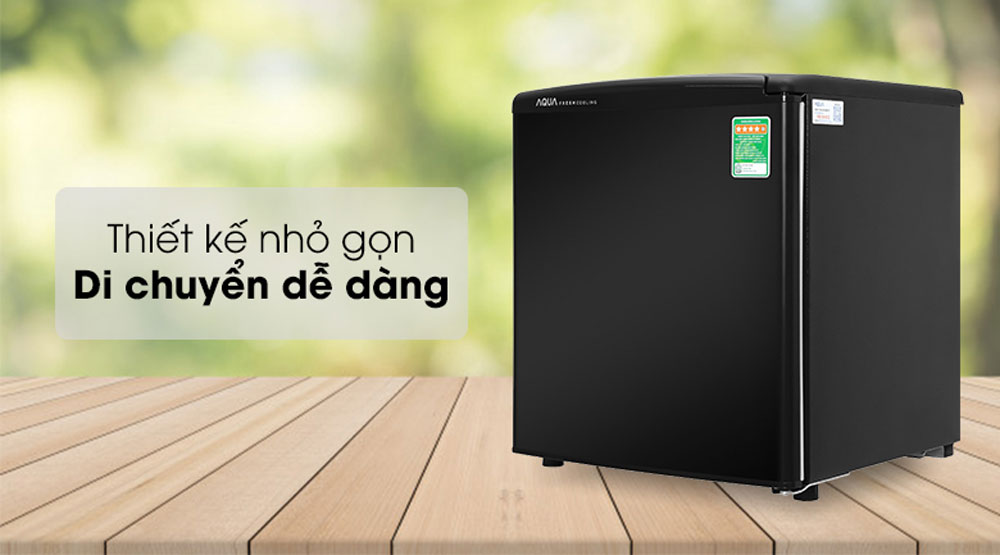 Tủ lạnh Aqua 50 lít AQR-D59FA(BS) - Hàng chính hãng