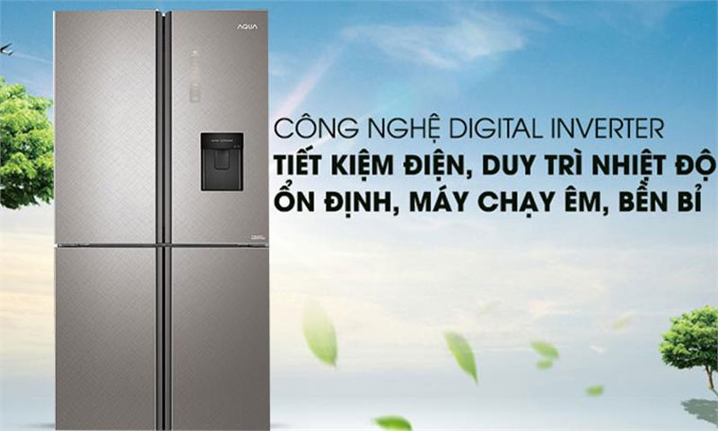 Tủ Lạnh AQUA Inverter 511 Lít AQR-IGW525EM(GD) - Hàng chính hãng