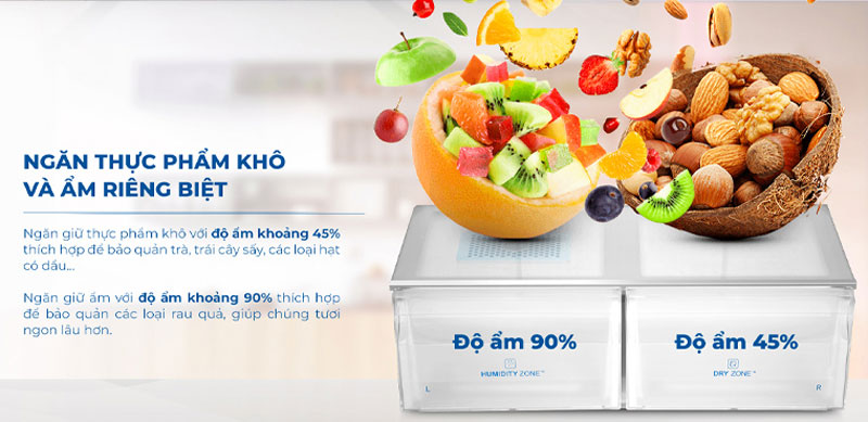 Tủ Lạnh AQUA Inverter 511 Lít AQR-IGW525EM(GD) - Hàng chính hãng