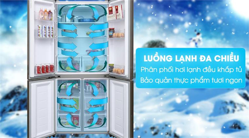 Tủ Lạnh AQUA Inverter 511 Lít AQR-IGW525EM(GD) - Hàng chính hãng