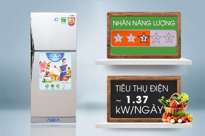 Tủ lạnh Aqua AQR-S185BN - Hàng chính hãng