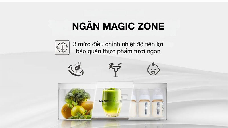 Tủ lạnh Aqua Inverter 410 lít Multi Door AQR-M466XA(CBC) - Hàng chính hãng