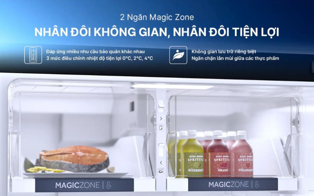 Tủ lạnh Aqua inverter 455 lít AQR-T518FA(SL) - Hàng chính hãng