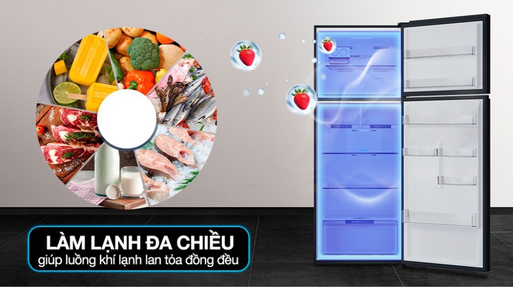 Tủ lạnh Aqua inverter 455 lít AQR-T518FA(SL) - Hàng chính hãng