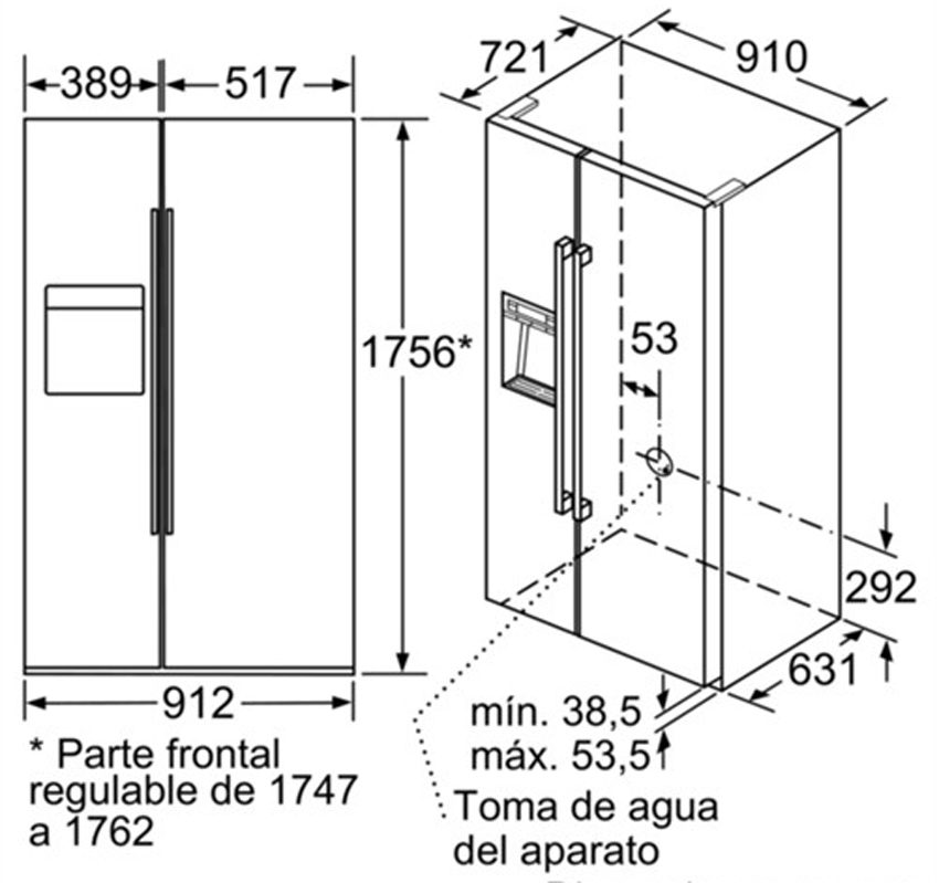 Tủ lạnh nhập khẩu Bosch KAD92SB30 - Hàng chính hãng