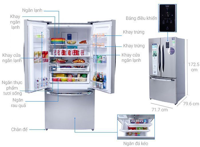 Tủ Lạnh Electrolux EHE5220AA - Hàng chính hãng