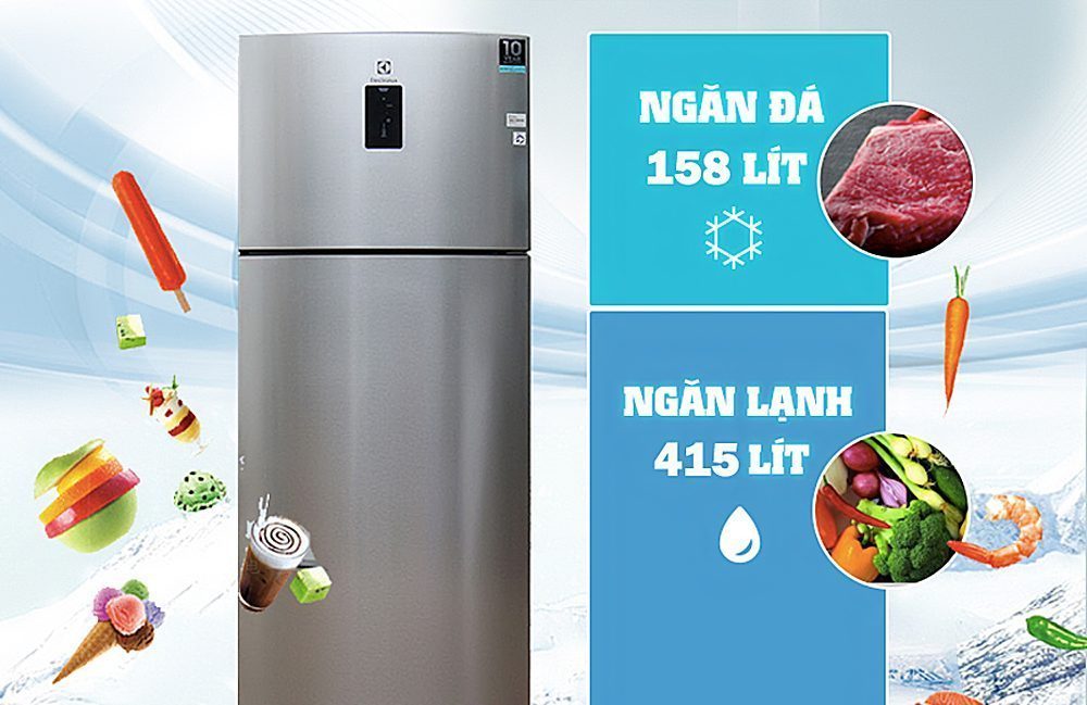Tủ lạnh Electrolux ETB-5702GA - Hàng chính hãng