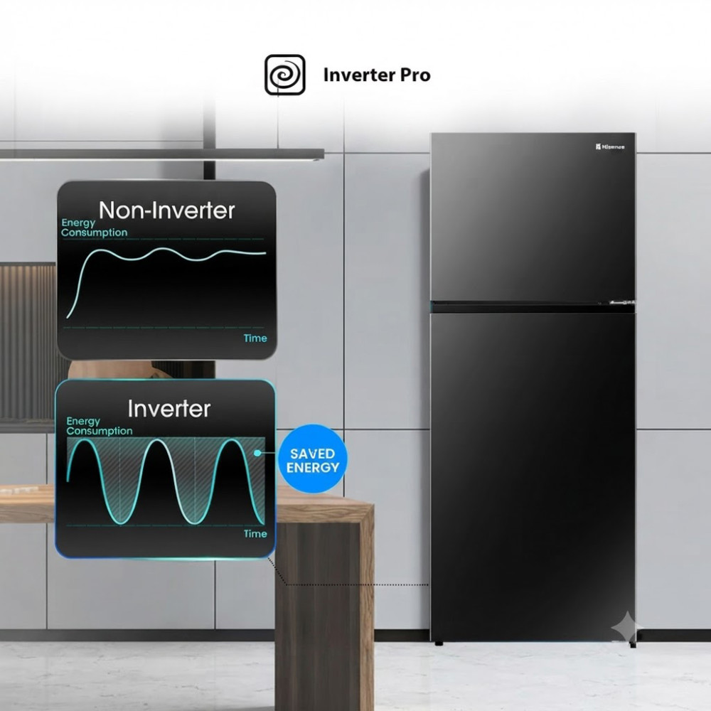 Tủ lạnh Hisense inverter 205 lít RT201N3ES - Hàng chính hãng