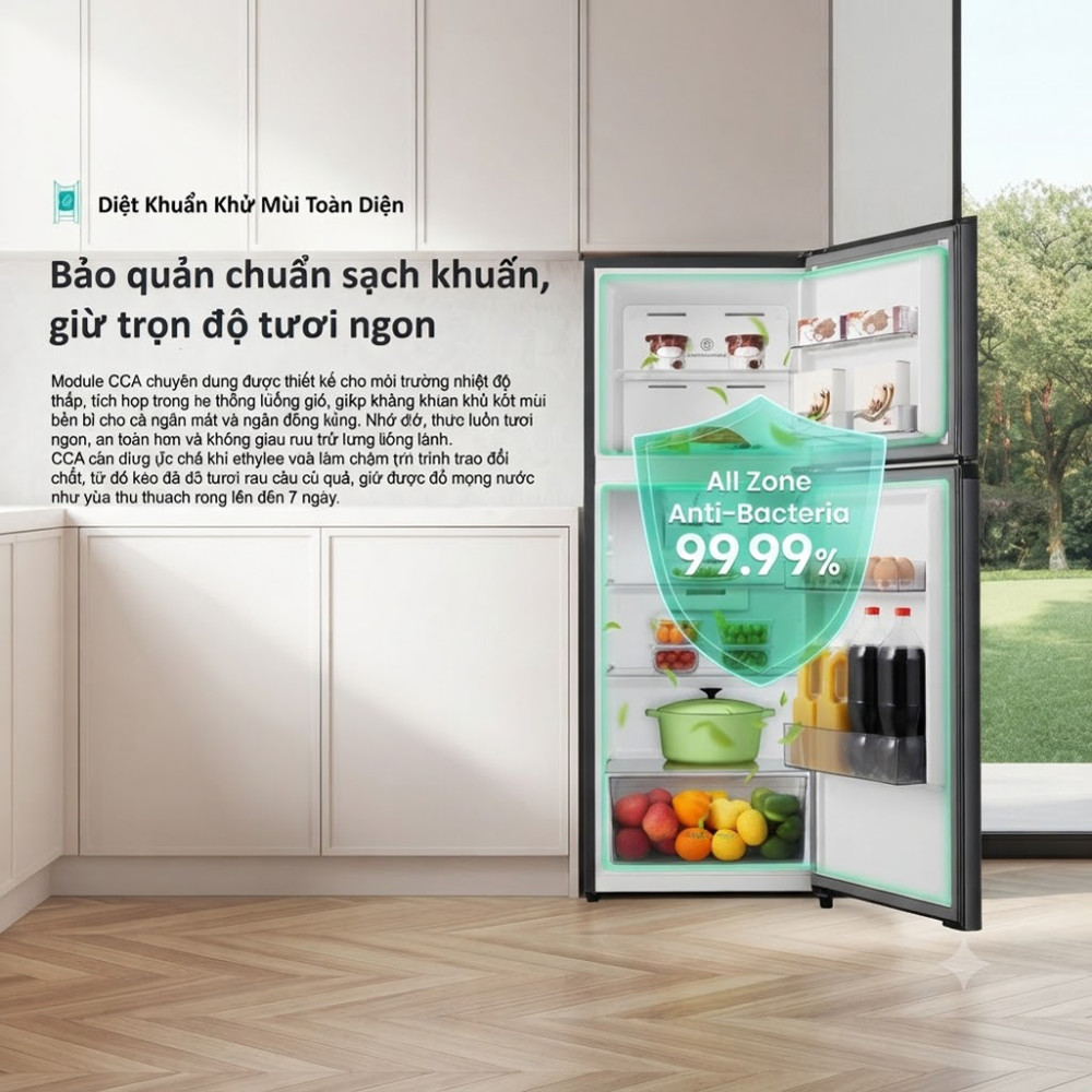 Tủ lạnh Hisense inverter 205 lít RT201N3ES - Hàng chính hãng