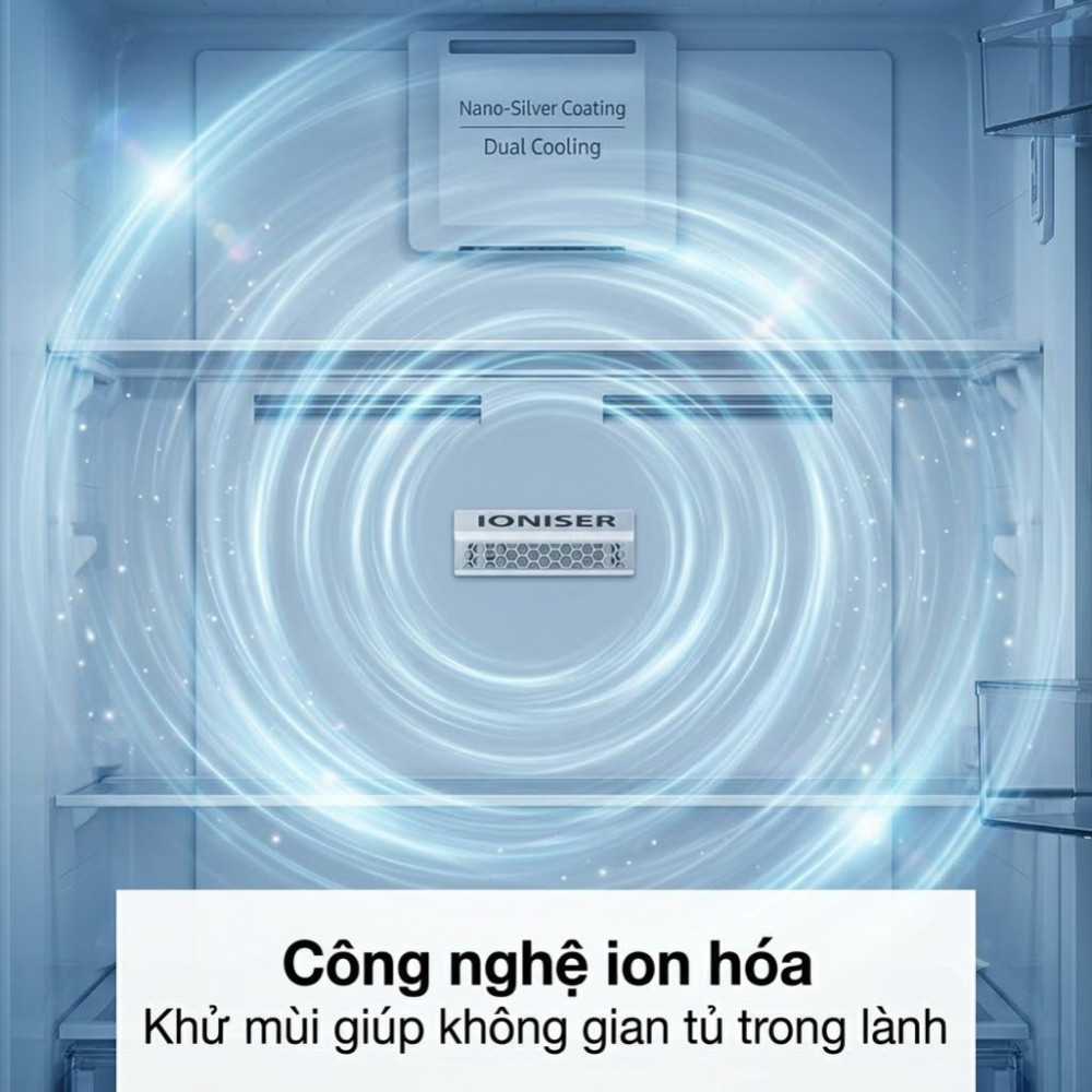 Tủ lạnh Hitachi Inverter 323 lít HRBN6340DUVN - Hàng chính hãng