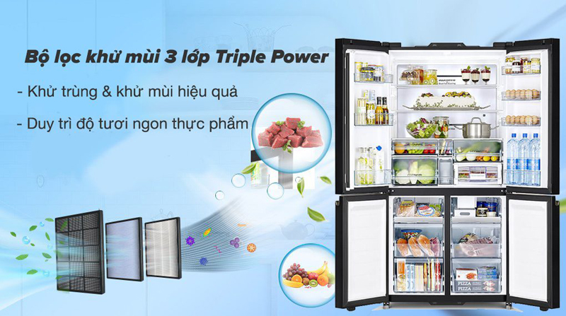 Tủ lạnh Hitachi Inverter 569 lít R-WB640VGV0X(MIR) - Hàng chính hãng