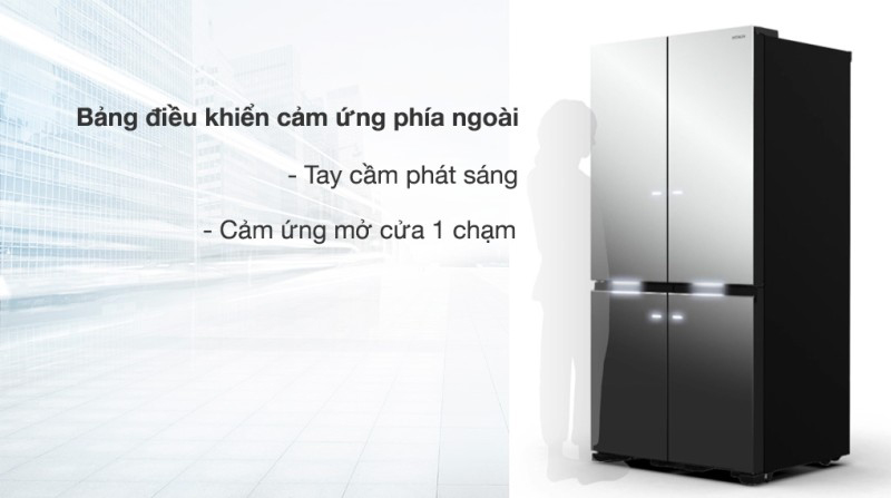 Tủ lạnh Hitachi Inverter 569 lít R-WB640VGV0X(MIR) - Hàng chính hãng