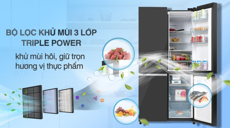 Tủ lạnh Hitachi inverter 569 lít R-WB640PGV1 GMG - Hàng chính hãng