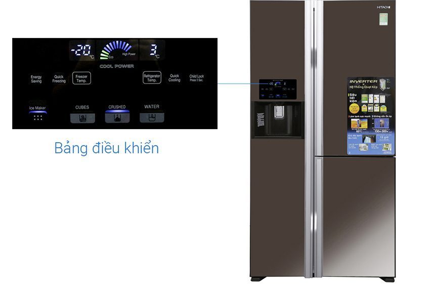 Tủ lạnh Hitachi Inverter 584 lít R-M700GPGV2X MBW - Hàng chính hãng