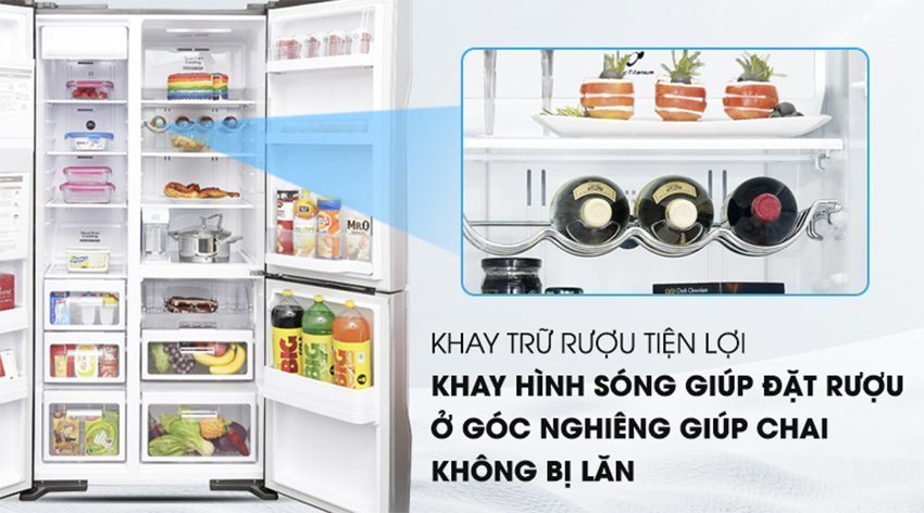 Tủ lạnh Hitachi Inverter 584 lít R-M700GPGV2X MIR - Hàng chính hãng