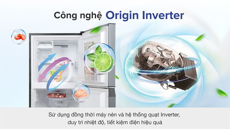Tủ lạnh Inverter 249 lít Toshiba GR-RT325WE-PMV(06)-MG - Hàng chính hãng
