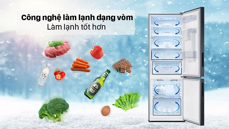 Tủ lạnh Inverter 307 lít Samsung RB30N4190BU/SV - Hàng chính hãng