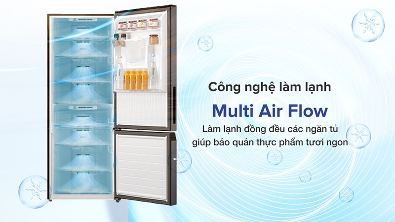 Tủ lạnh Inverter 321 lít Toshiba GR-RB405WE-PMV(06)-MG - Hàng chính hãng