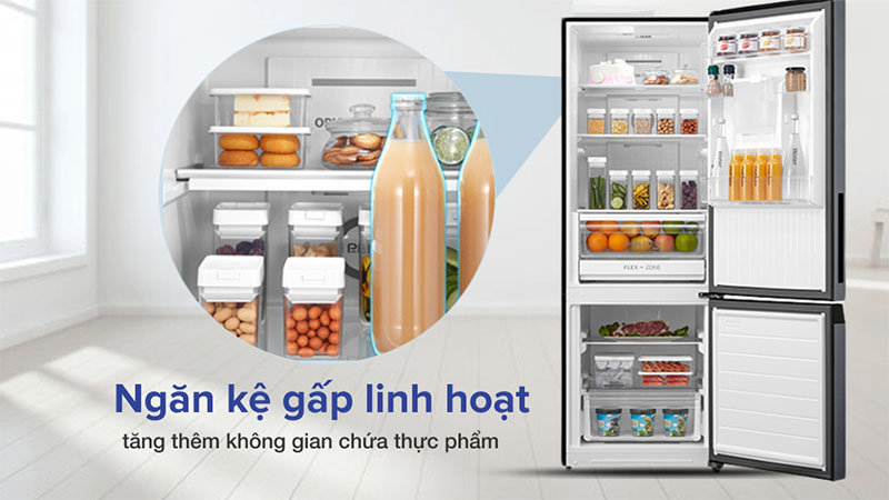 Tủ lạnh Inverter 321 lít Toshiba GR-RB405WE-PMV(06)-MG - Hàng chính hãng