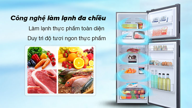 Tủ lạnh Inverter 357 lít Aqua AQR-T376FA(FB) - Hàng chính hãng