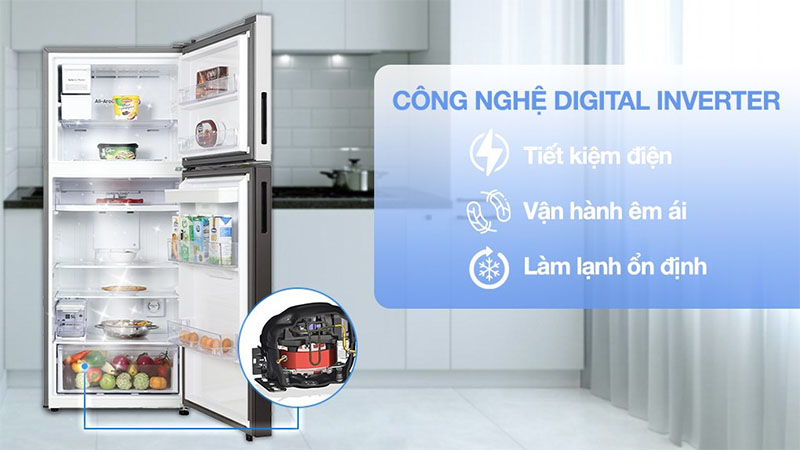 Tủ lạnh Inverter 382 lít Bespoke Samsung RT38CB6784C3SV - Hàng chính hãng