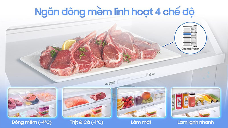 Tủ lạnh Inverter 385 lít Bespoke Samsung RT38CB668412SV - Hàng chính hãng
