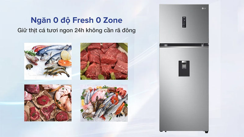 Tủ lạnh Inverter 394 lít LG GN-D392PSA - Hàng chính hãng