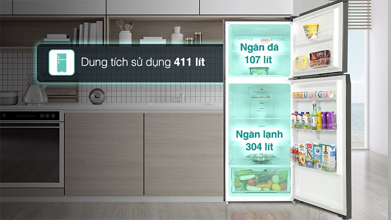 Tủ lạnh Inverter 411 lít Toshiba GR-RT559WE-PMV(58)-MM - Hàng chính hãng