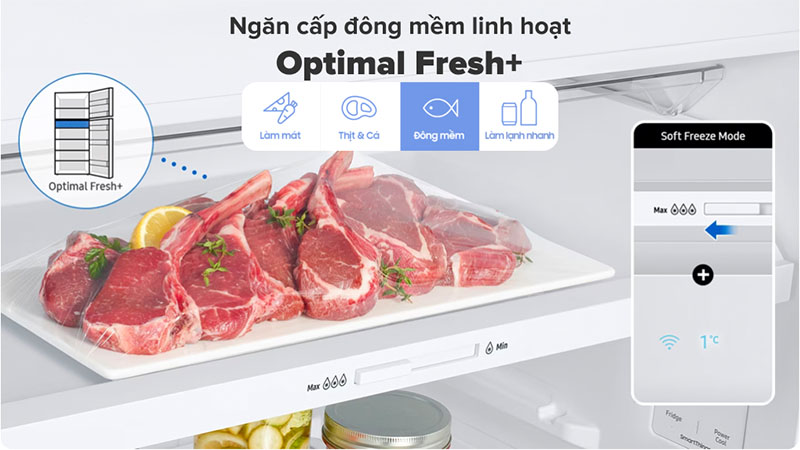 Tủ lạnh Inverter 460 lít Bespoke Samsung RT47CB66868ASV - Hàng chính hãng