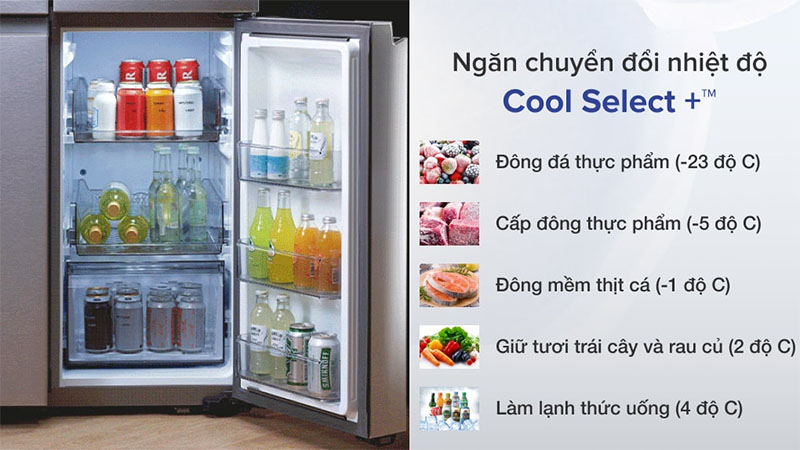 Tủ lạnh Inverter 599 lít Multi Door Bespoke Samsung RF60A91R177/SV - Hàng chính hãng