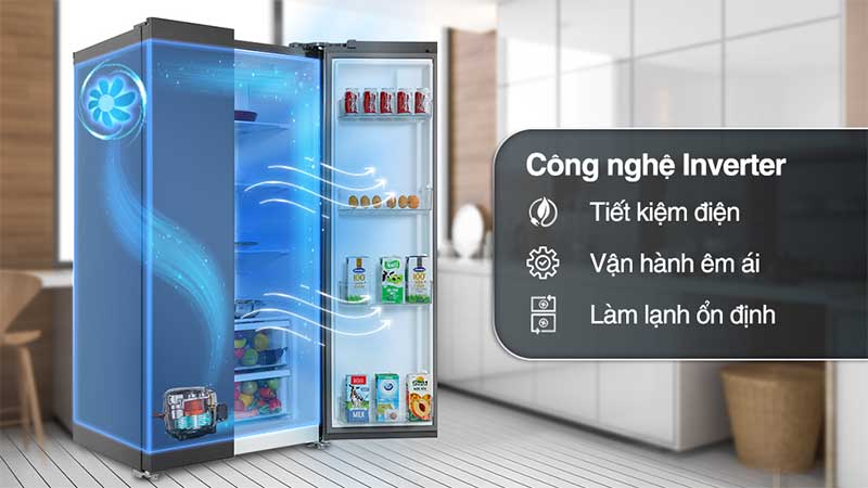 Tủ lạnh Inverter 624 Lít Electrolux ESE6600A-AVN - Hàng chính hãng