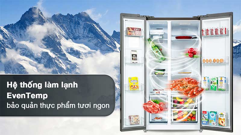 Tủ lạnh Inverter 624 Lít Electrolux ESE6600A-AVN - Hàng chính hãng