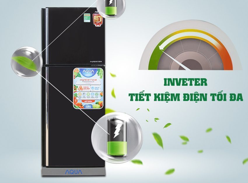 Tủ lạnh Inverter Aqua AQR-I226BN - Hàng chính hãng