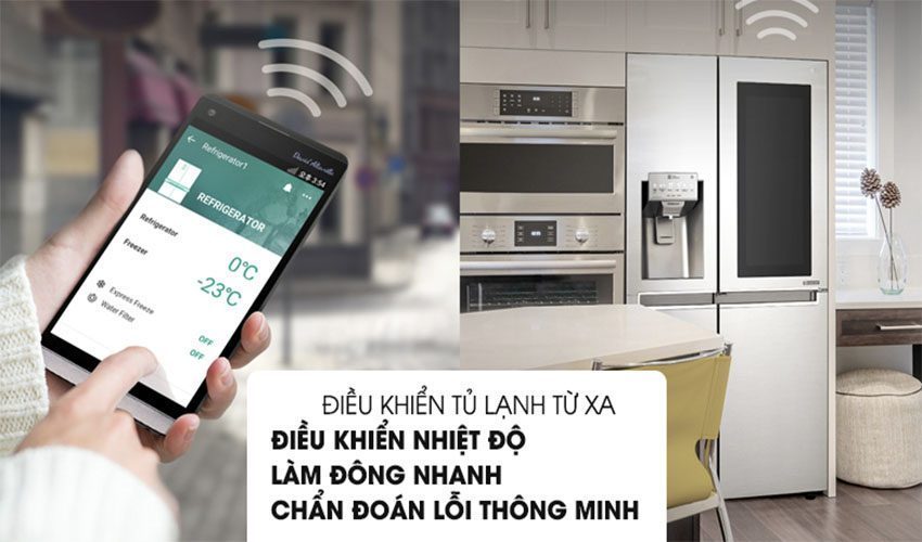 Tủ lạnh Inverter Instaview Door In Door LG GR-X247JS - Hàng chính hãng