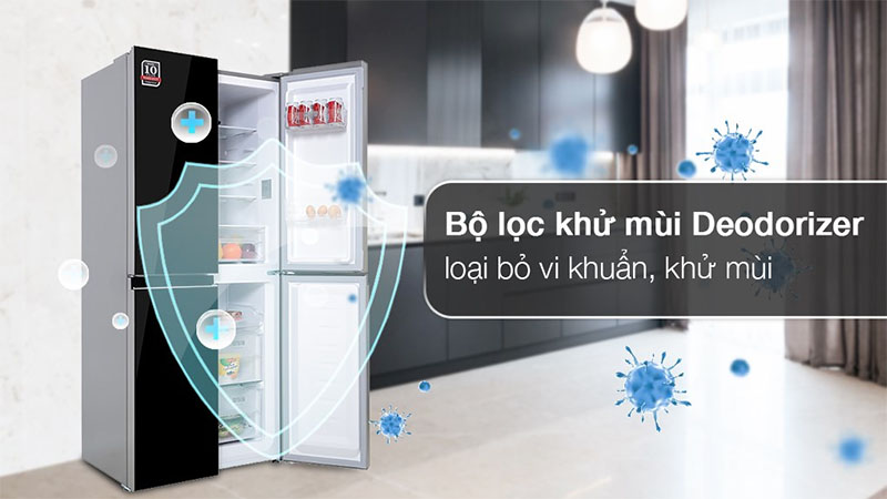 Tủ lạnh Inverter Sharp 362 lít Multi Door SJ-FX420VG-BK - Hàng chính hãng