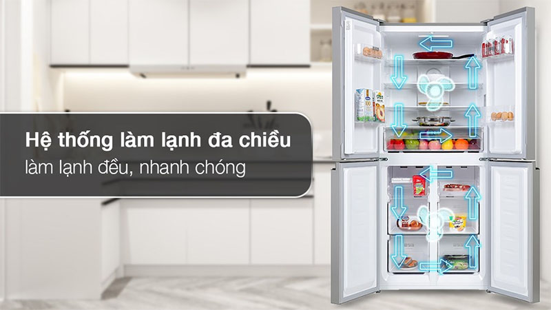 Tủ lạnh Inverter Sharp 362 lít Multi Door SJ-FX420VG-BK - Hàng chính hãng