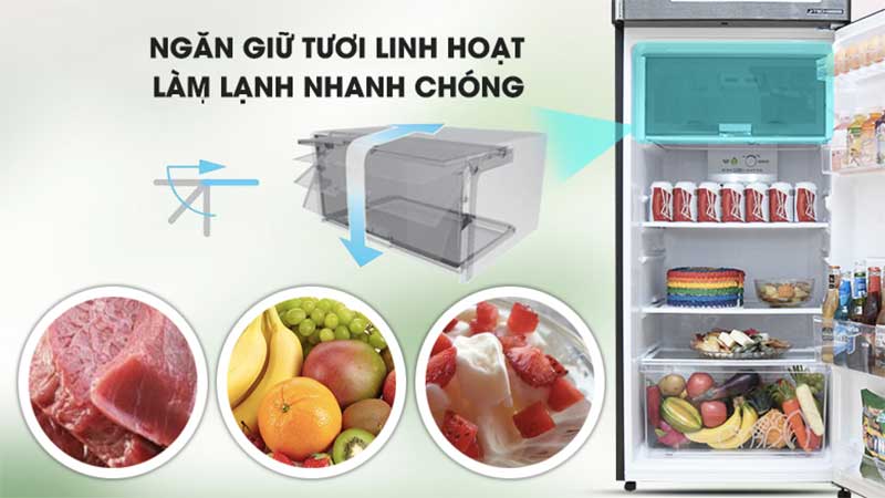Tủ lạnh Inverter Sharp SJ-X346E-SL - Hàng chính hãng