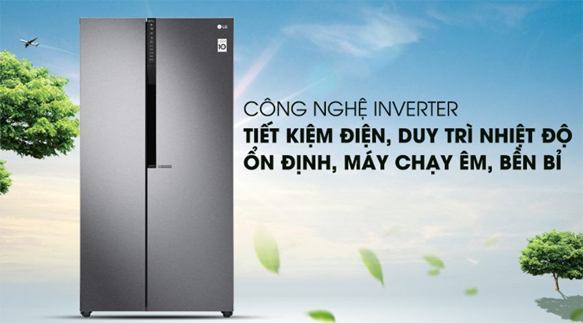 Tủ lạnh LG Inverter 613 lít GR-B247JDS - Hàng chính hãng