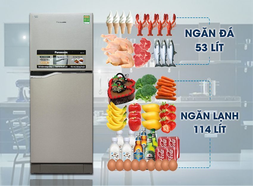 Tủ lạnh Panasonic NR-BA188PSVN - Hàng chính hãng